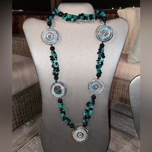Quilled Circle Statement Necklace